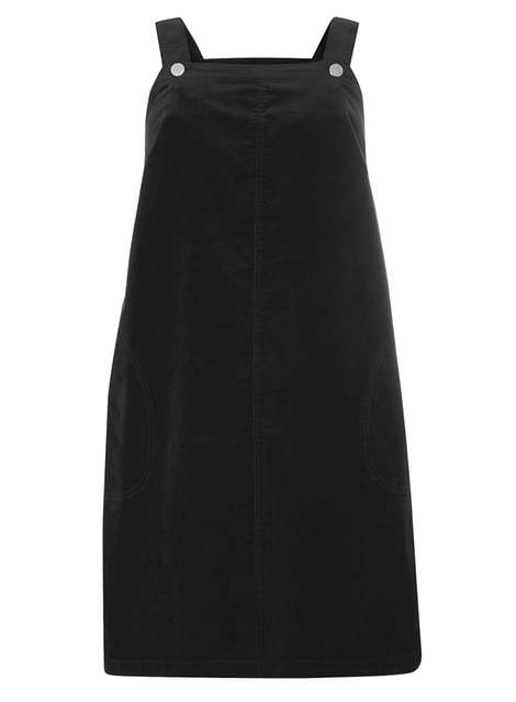 DP Curve Black Cord Pinny Dress